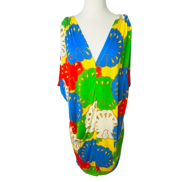 T-Bags Colorful Abstract Midi Dress - Picture 1 of 8